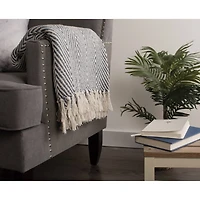 DII® French Blue Urban Chevron Throw