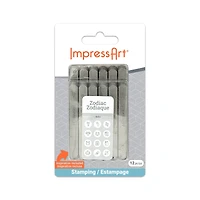 ImpressArt® 4mm Zodiac Metal Stamps Pack