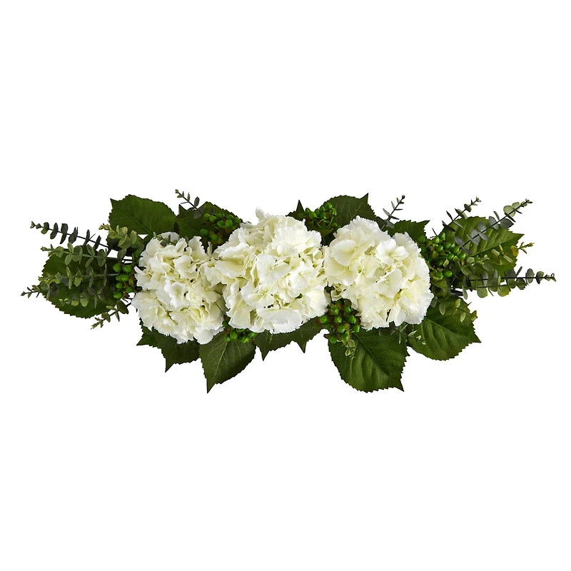 9" Hydrangea & Eucalyptus Floral Arrangement