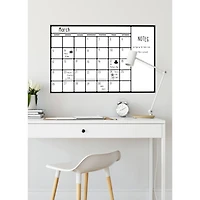 WallPops Black & White Dry Erase Calendar
