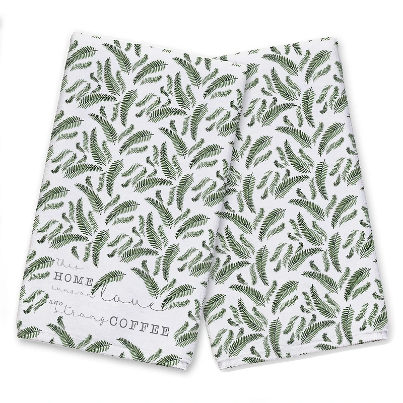 Love & Strong Coffee Tea Towel Set