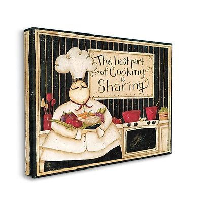 Stupell Industries Cooking Is Sharing Canvas Wall Art