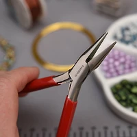 The Beadsmith® 4.75" Red Chain Nose Pliers
