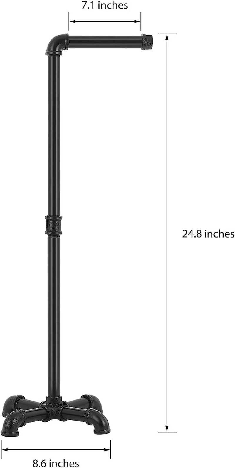 Black Toilet Paper Holder Stand, 2ct.