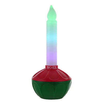 Mr. Christmas 24.75" Vintage Blow Mold Bubble Light with Noel Decal