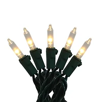 100ct. Warm White Mini LED Glass Twinkling String Lights on Green Wire by Ashland®