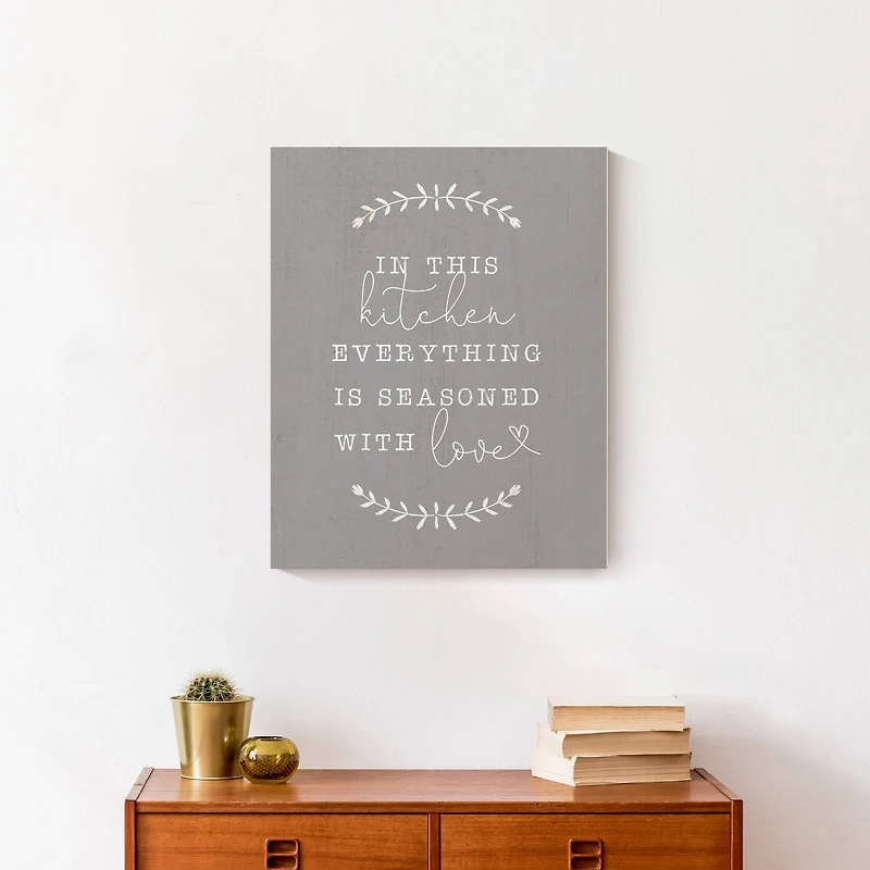 Seasoned With Love 16" x 20" Canvas Wall Art