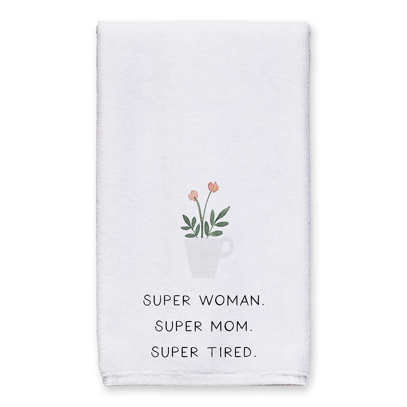 Super Woman, Super Mom, Super Tired Tea Towel Set