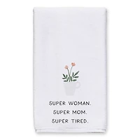 Super Woman, Super Mom, Super Tired Tea Towel Set