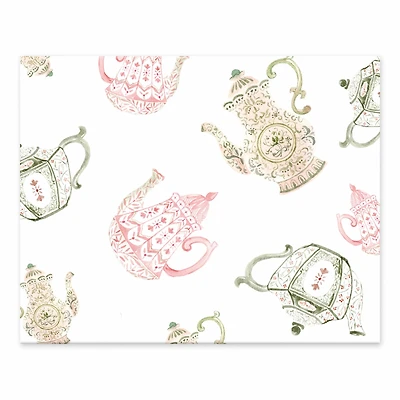 Tea Pot Pattern 8" x 10" Tabletop Canvas