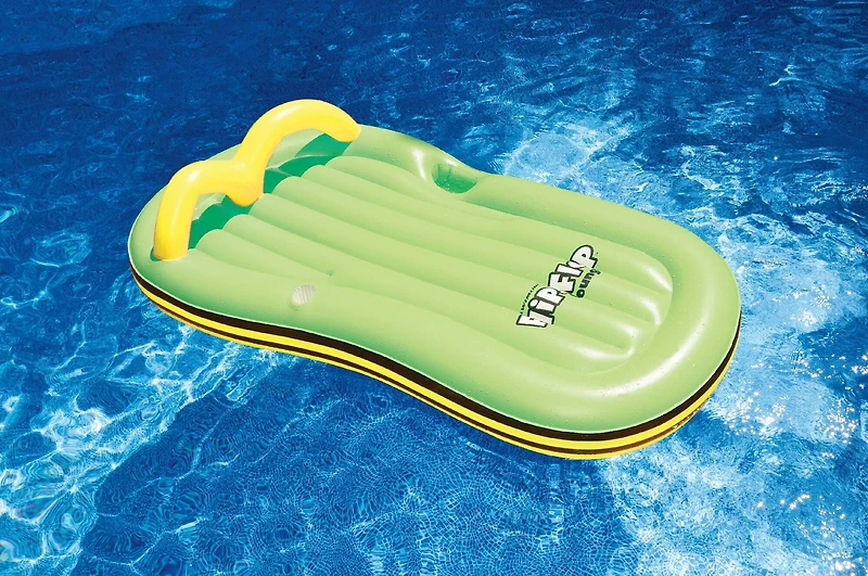 Swimline 6.5ft. Inflatable Green Flip-Flop Swimming Pool Float