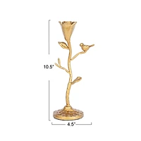 Hello Honey® Gold 10.5" Single Taper Metal Candelabra