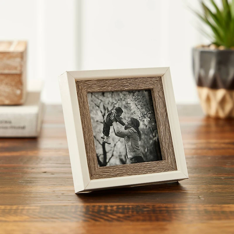 Gray & White Mini Frame by Studio Décor®