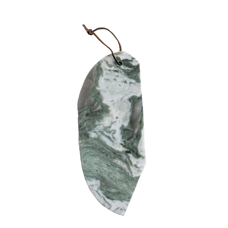 Hello Honey® 15" Green Mélange Marble Organic Shaped Board