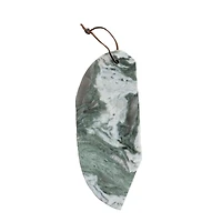 Hello Honey® 15" Green Mélange Marble Organic Shaped Board