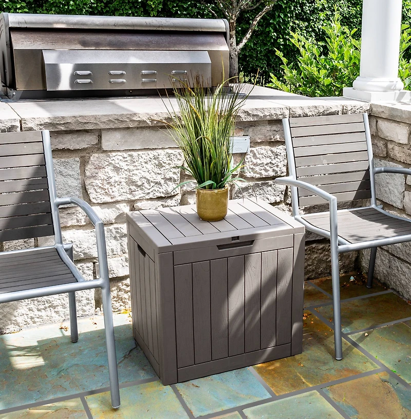 6 Pack: Honey Can Do 30gal. Brown Small Deck Outdoor Storage Box