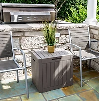 6 Pack: Honey Can Do 30gal. Brown Small Deck Outdoor Storage Box