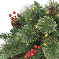 18" Pre-Lit LED Cashmere Branch Urn Filler