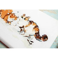 LetiStitch Winter Kitties Counted Cross Stitch Kit