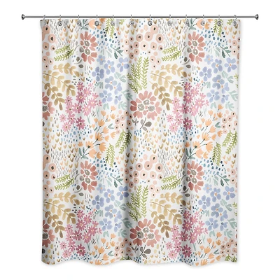 Bright Multi Floral 71" x 74" Shower Curtain