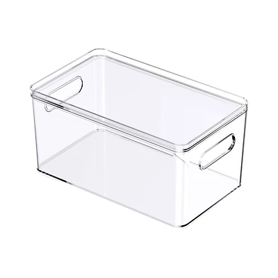 Small Clear Stacking Plastic Bin with Lid by Simply Tidy®