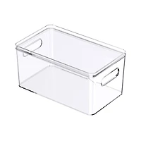 Small Clear Stacking Plastic Bin with Lid by Simply Tidy®
