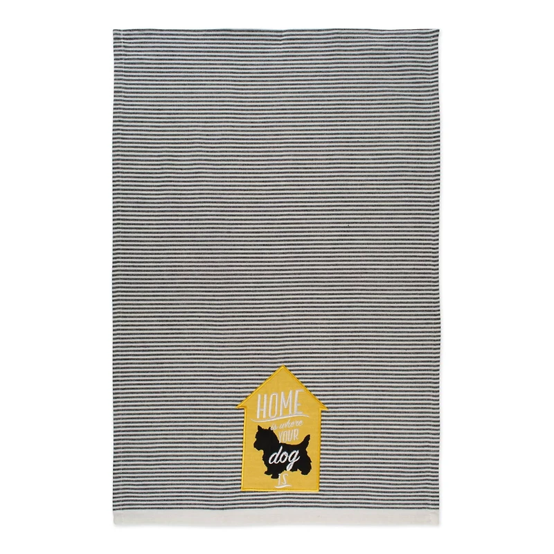 DII® Embellished Dog House Dishtowel Set