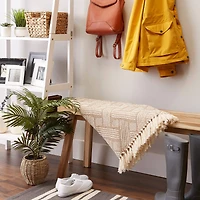 DII® Stone Basket Weave Woven Throw