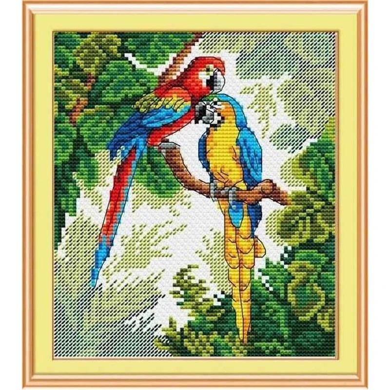 MP Studia Parrots Cross Stitch Kit