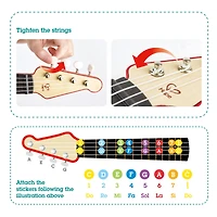 Hape Learn With Lights Red Electronic Ukulele