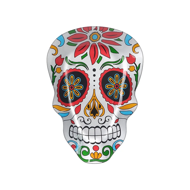 12" Sugar Skull Decorative Glass Plate by Ashland®