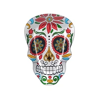 12" Sugar Skull Decorative Glass Plate by Ashland®