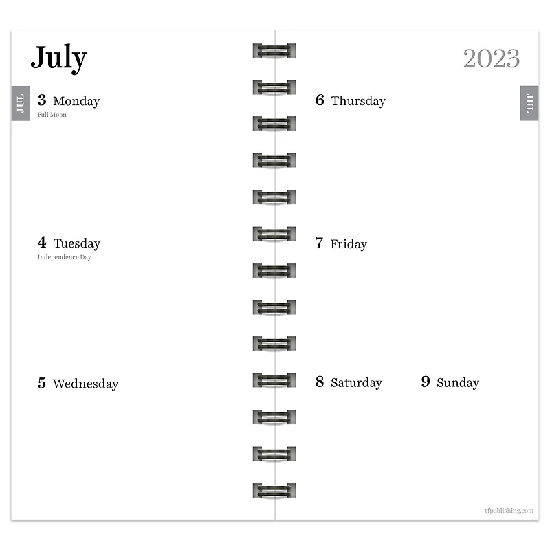 TF Publishing 2023 -2024 Floral Dreams Small Weekly Monthly Planner