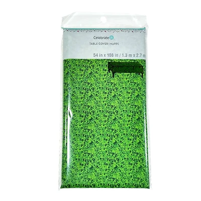 54" x 108" Sports Grass Plastic Table Cover by Celebrate It™
