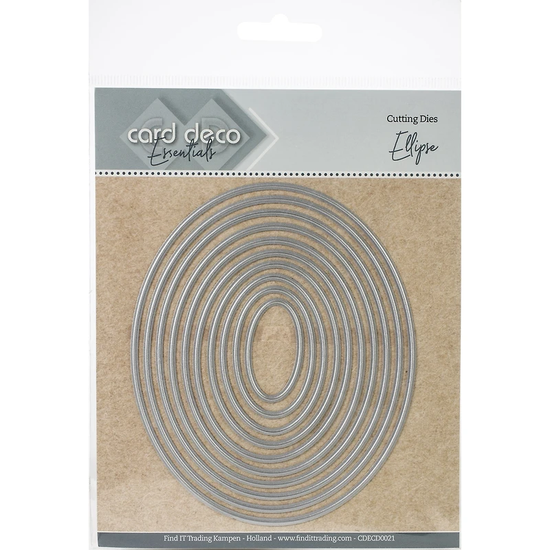 Find It Trading Card Deco Essentials Nesting Cutting Dies-Ellipse