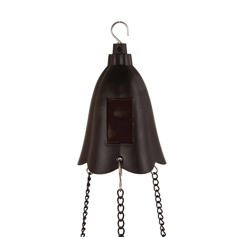 Glitzhome® 30" Solar Lighted Hanging Basket Planter