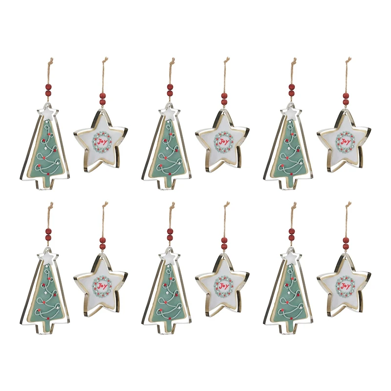 Tree & Star Cookie Cutter Ornament Set