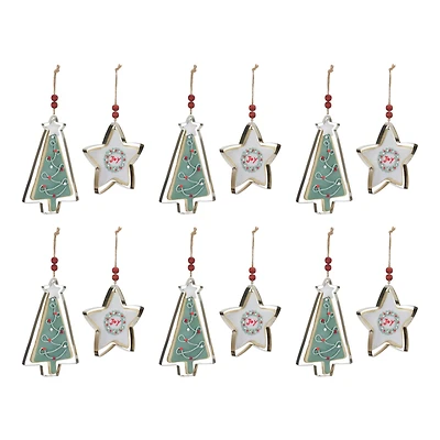Tree & Star Cookie Cutter Ornament Set