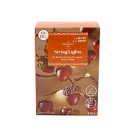18ct. Warm White LED Brown Acorn String Lights by Ashland®