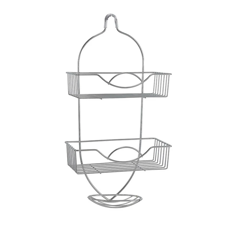 Bath Bliss Chrome Rainbow Design Shower Caddy