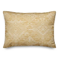 Persian Gold Pattern Throw Pillow