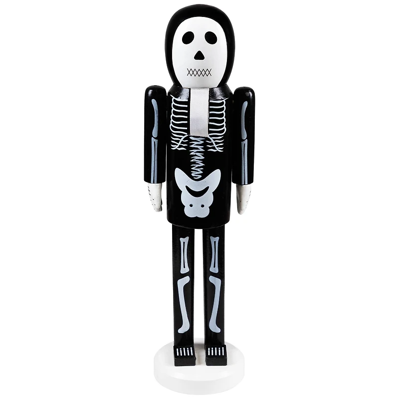 Wooden Skeleton Halloween Nutcracker