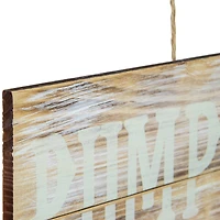 Pumpkin Patch Fall Harvest Wooden Wall Sign