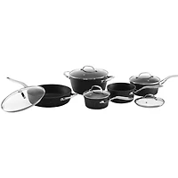 THE ROCK by Starfrit 10-Piece Cookware Set With Stainless Steel Handles