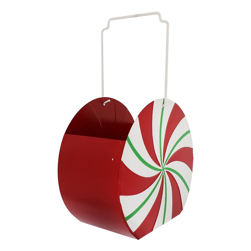 6.25" Peppermint Metal Container Tabletop Décor by Ashland®