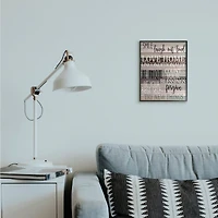 Stupell Industries Inspirational Be You Phrases on Wood Grain Brown Black Text in Black Frame Wall Art