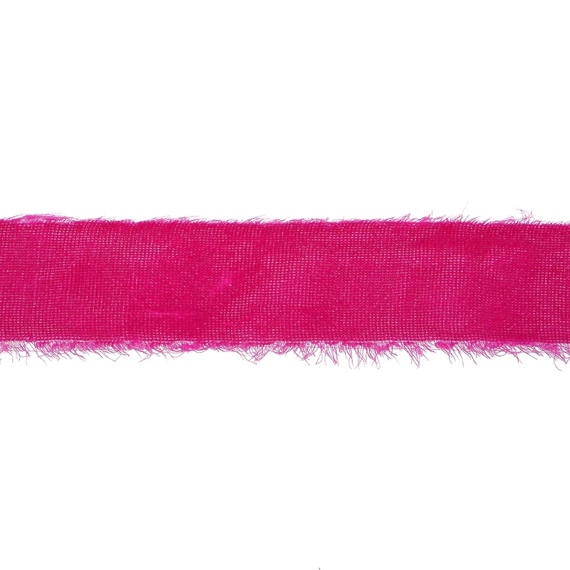 1.5" x 15ft. Hot Pink Velvet Ribbon by Celebrate It®