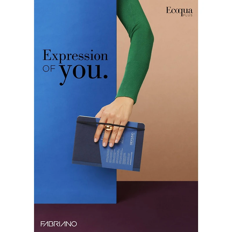 Fabrian® EcoQua Plus A5 Lined Stitch-Bound Notebook