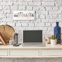 Stupell Industries Choose Your Weapon Phrase Glam Cosmetics Word Art Wood Wall Plaque