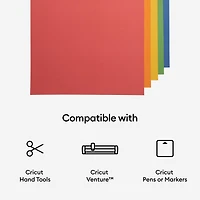 Cricut® Smart Paper™ Bright Bow 13" x 25" Sticker Cardstock Sampler, 20 Sheets